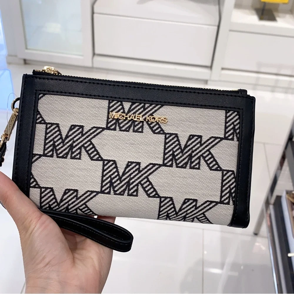 Michael Kors jet set double zip wristlet - Picture 1 of 5